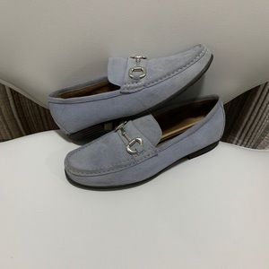 Alfani blue suede loafers